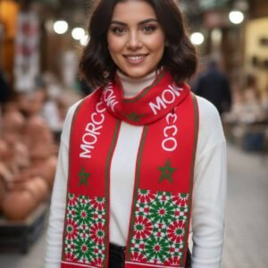 🧣 وشاح مغربي لتشجيع المنتخب الوطني