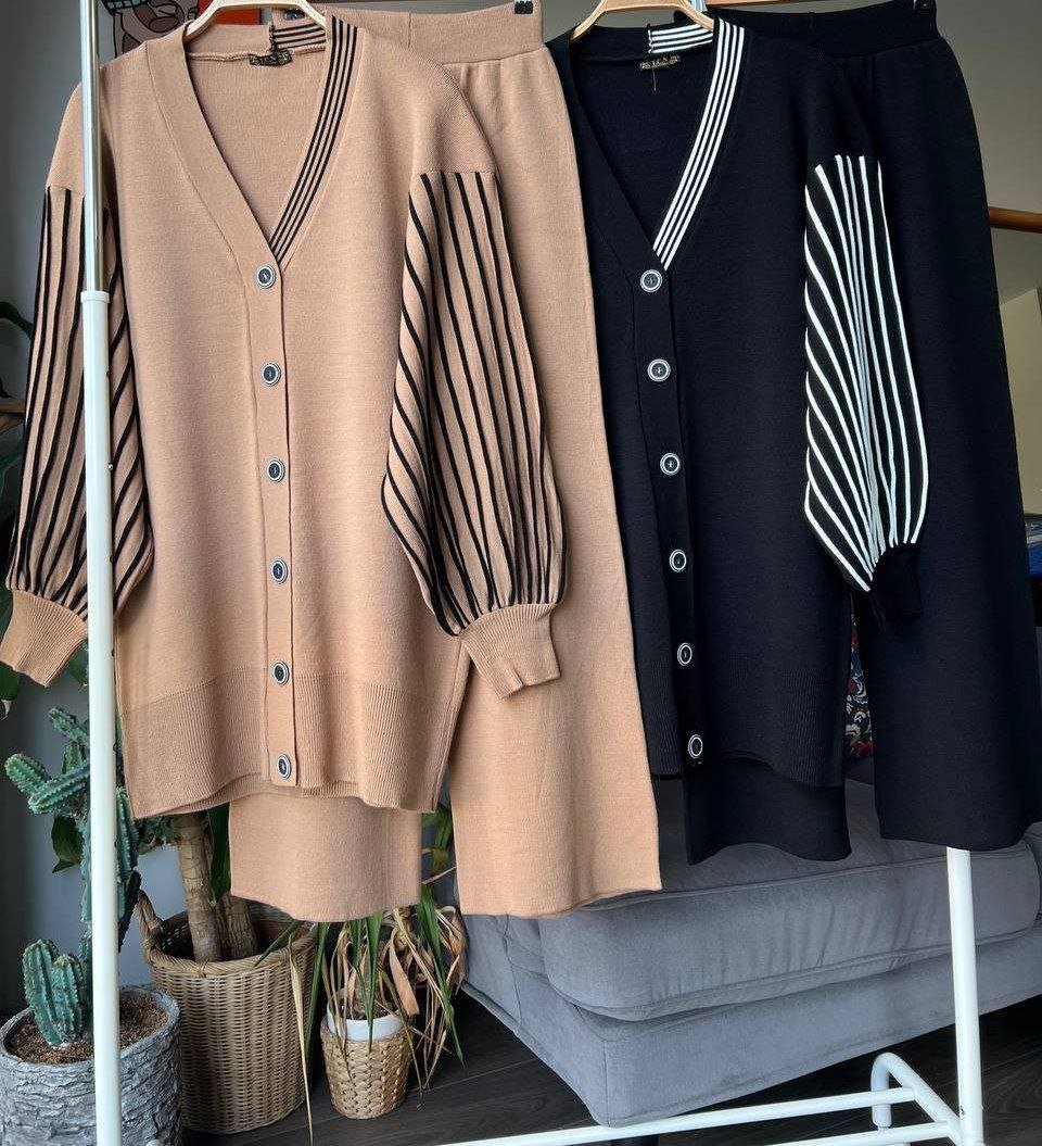 طقم نسائي راقي قطعتين – مريح وأنيق – Image 3