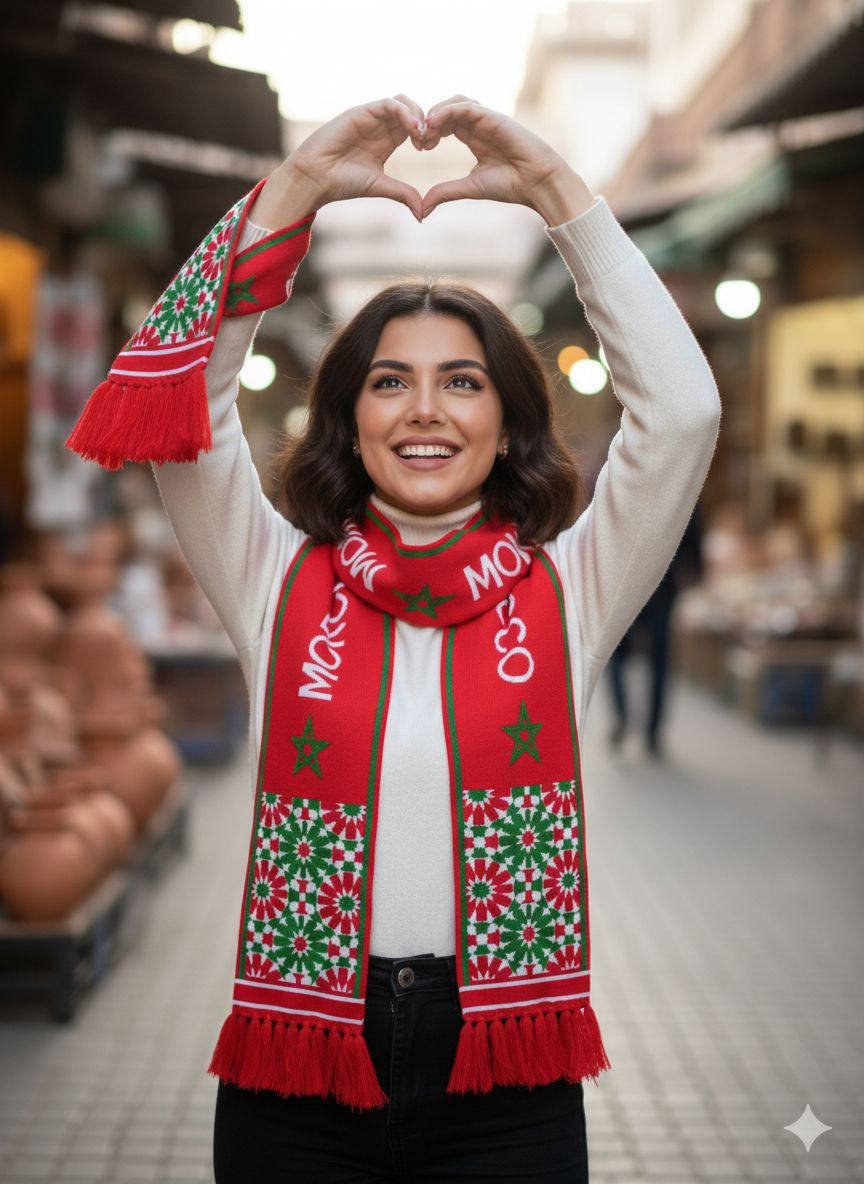 🧣 وشاح مغربي لتشجيع المنتخب الوطني – Image 3