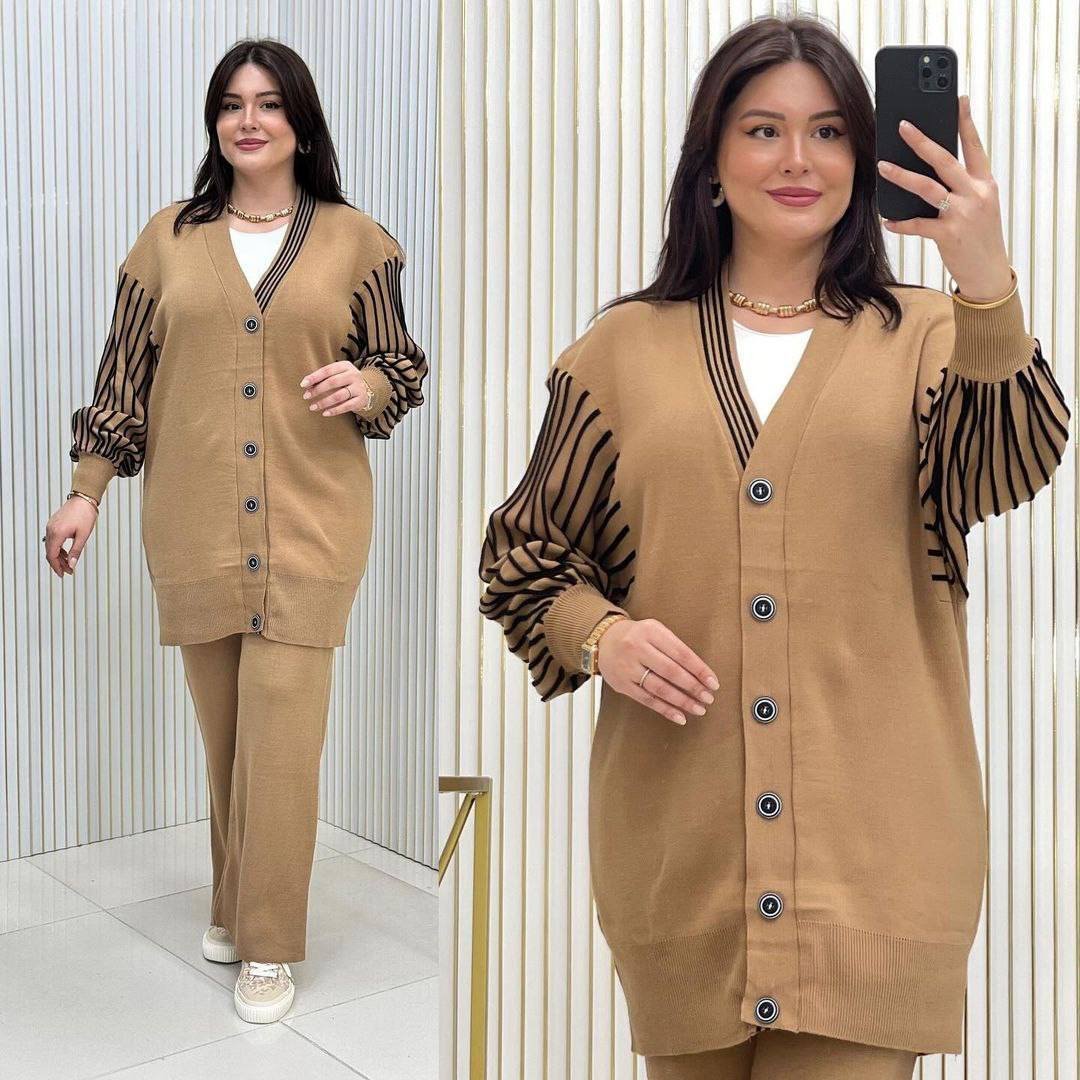 طقم نسائي راقي قطعتين – مريح وأنيق – Image 2