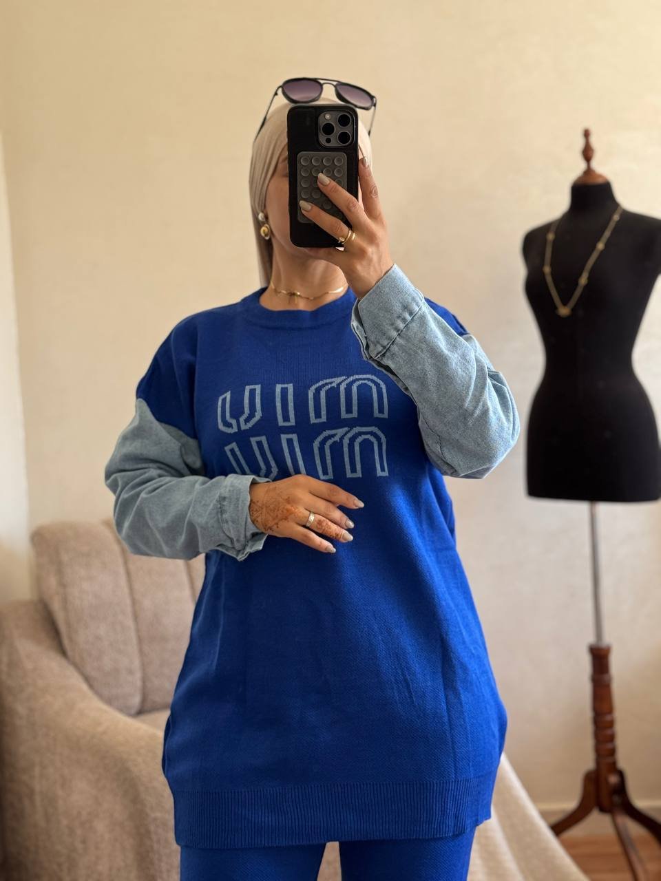 طقم نسائي أنيق من قطعتين بخيط تركي فاخر – جودة ممتازة وألوان زاهية – Image 9