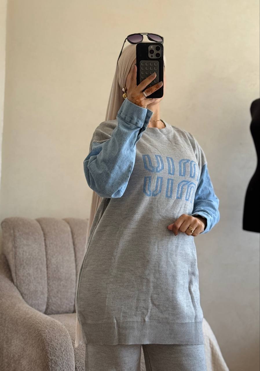 طقم نسائي أنيق من قطعتين بخيط تركي فاخر – جودة ممتازة وألوان زاهية – Image 10